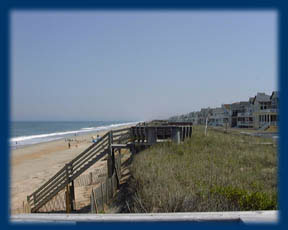 View south from the beach deck
